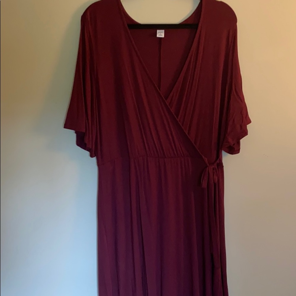 Old Navy 16 Plum Wrap Dress